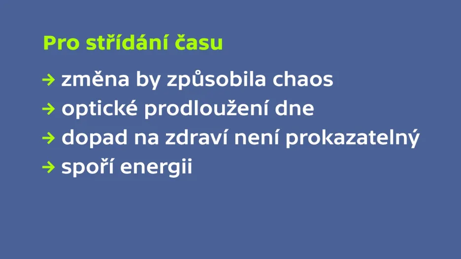 Argumenty pro střídání času