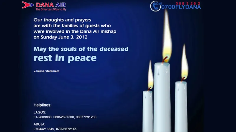 Společnost Dana Air vyslovila soustrast pozůstalým po obětech neštěstí