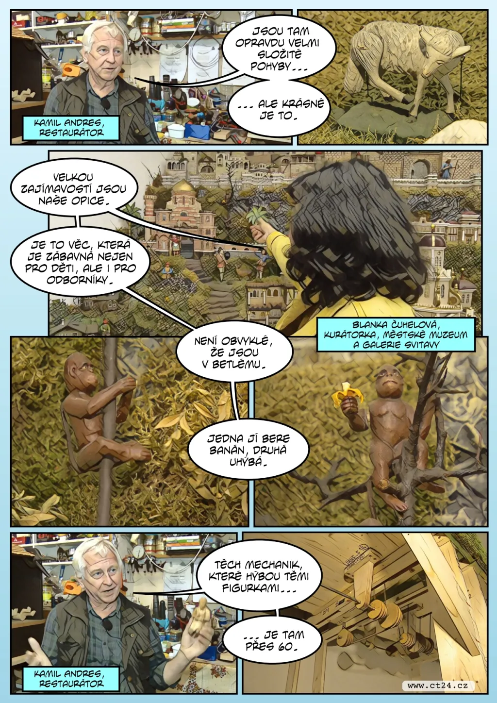 Svitavský mechanický betlém je opravený