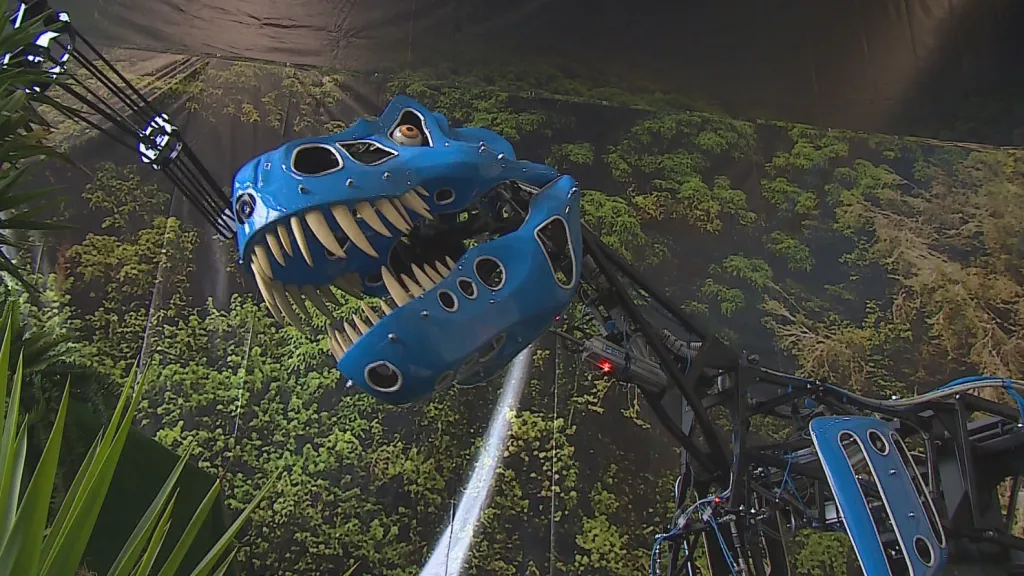 Kostra robotického tyranosaura