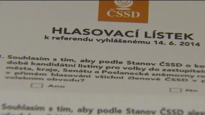 Zprávy ve 12: Vnitrostranické referendum v ČSSD