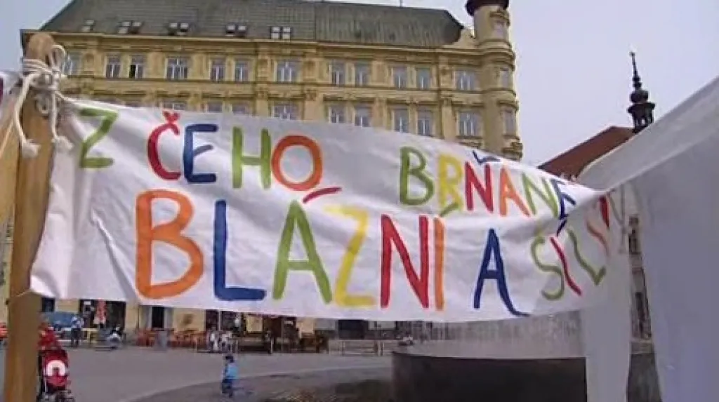 Zeď bláznovství v Brně