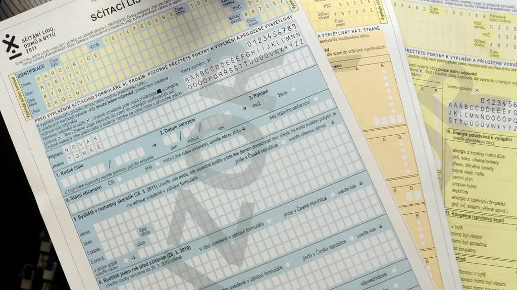 Sčítání lidu, formuláře z roku 2011