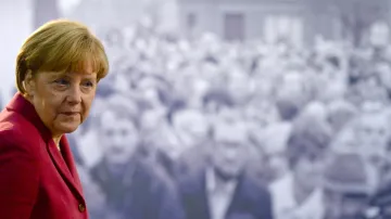 Angela Merkelová při projevu k výročí pádu Berlínské zdi