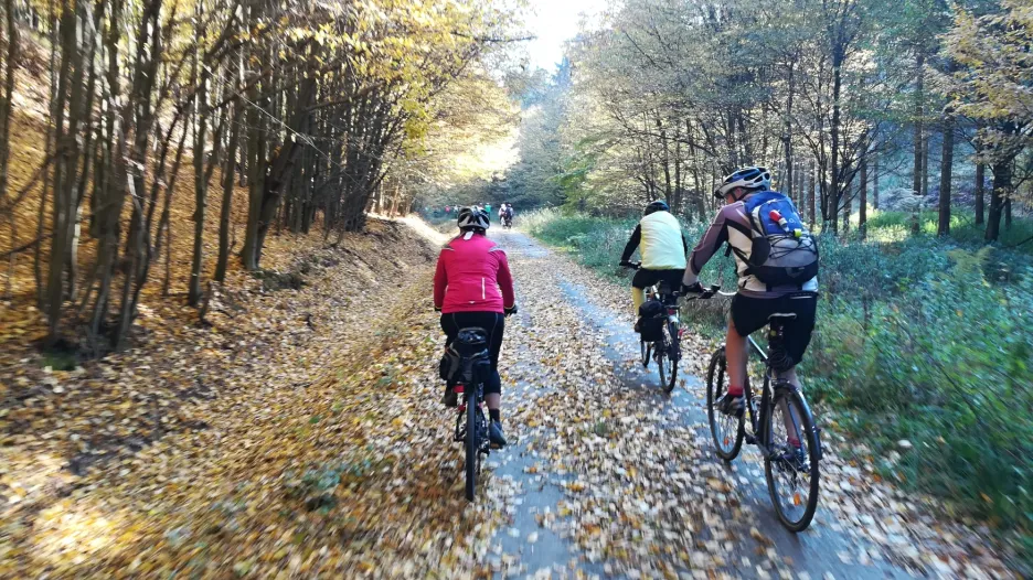 Cyklisté na Kokořínsku v říjnu 2020