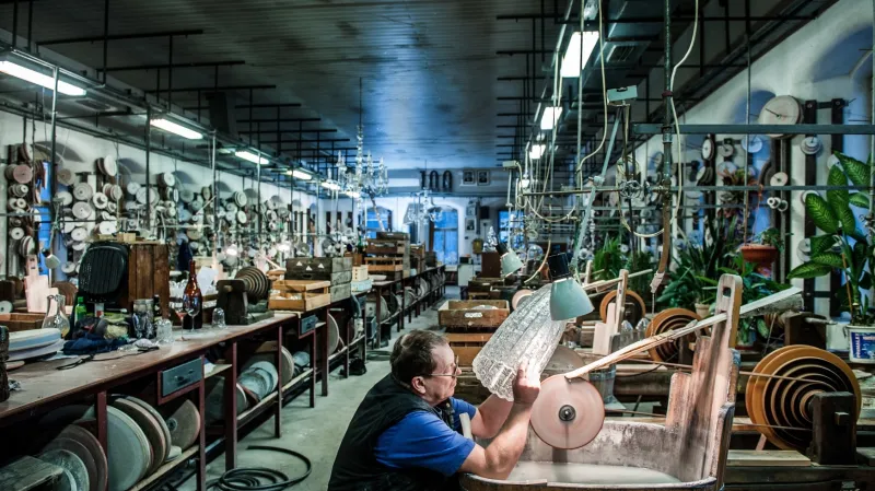 Historická brusírna sklárny v Harrachově