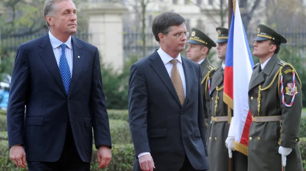 Mirek Topolánek a Jan Peter Balkenende