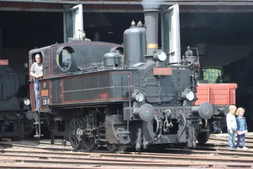 Jízda historického vlaku z železničního muzea Výtopna Jaroměř