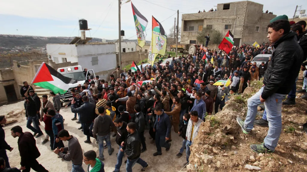 Pohřeb Amjada Abu Omara