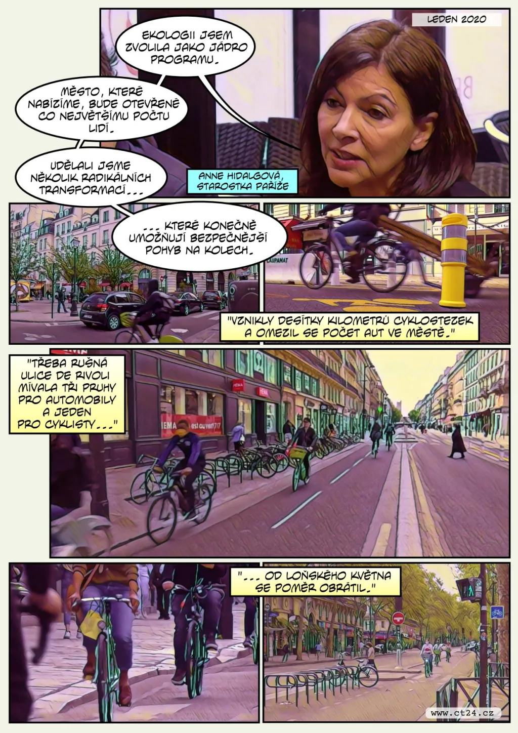 Nákladní kola rozvážejí po Paříži jídlo