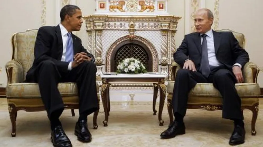 Barack Obama a Vladimir Putin