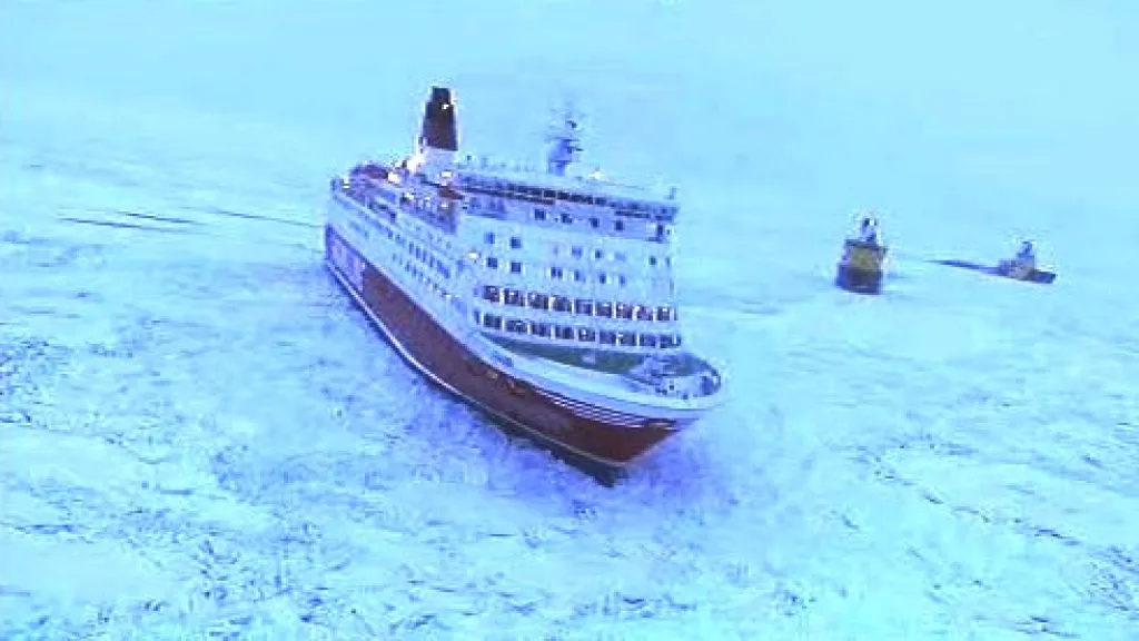 Zamrzlé lodě na Baltu