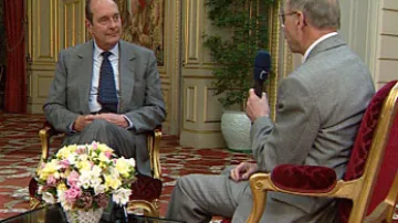 Jacques Chirac a Zdeněk Velíšek