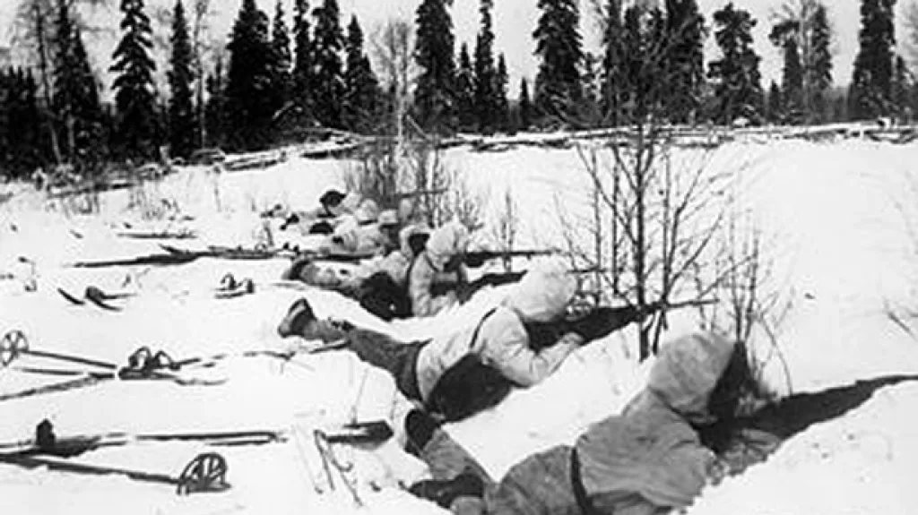 Finové v zimní válce - lyžařský oddíl