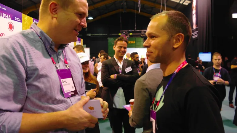 Michael Dudek z Myia Systems na konferenci Web Summit