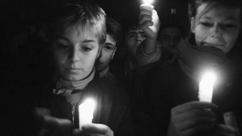 17. listopad 1989 na Národní třídě