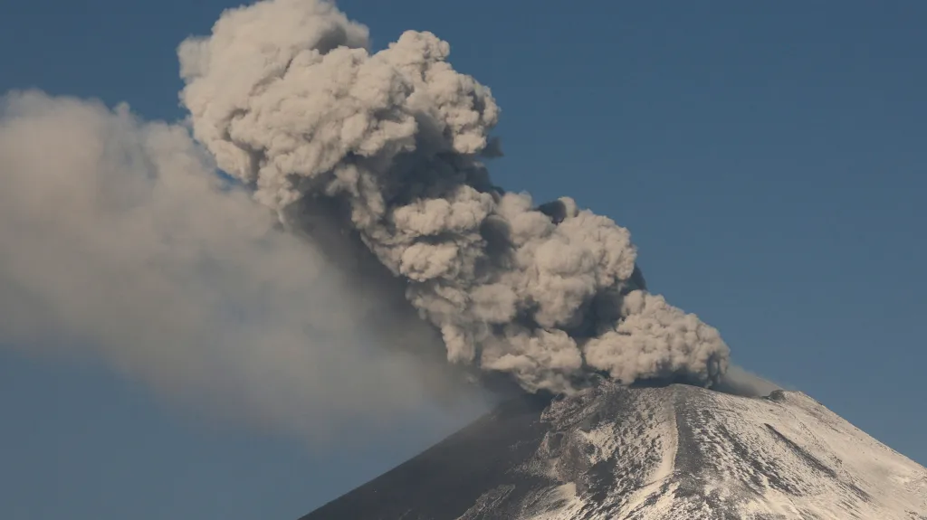 Erupce Popocatépetlu z května 2023