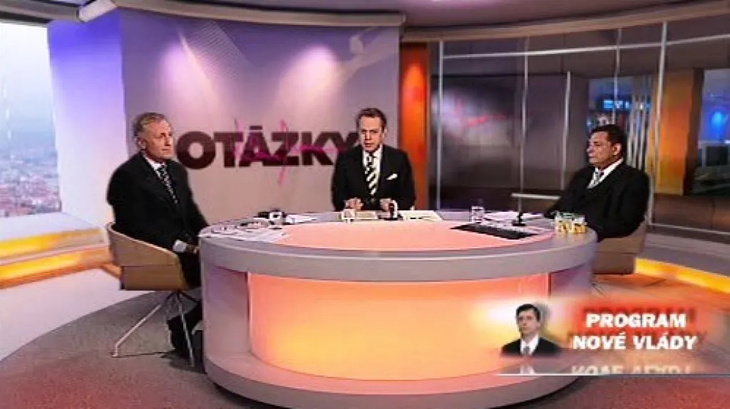 Mirek Topolánek a Jiří Paroubek v OVM