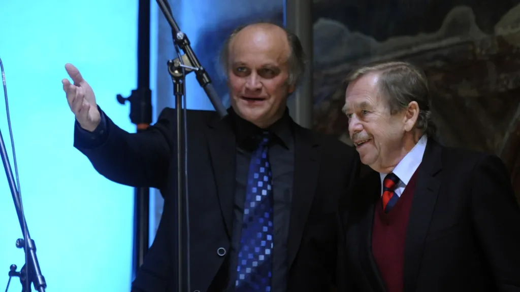Michael Kocáb a Václav Havel