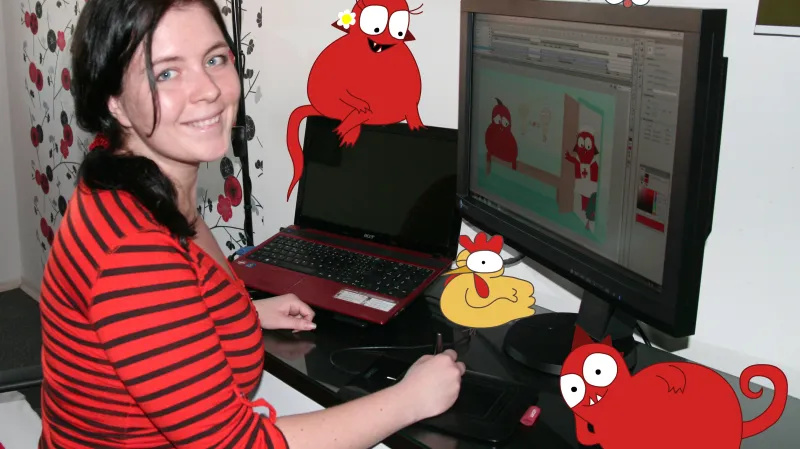 Animátorka Eva Gargašová