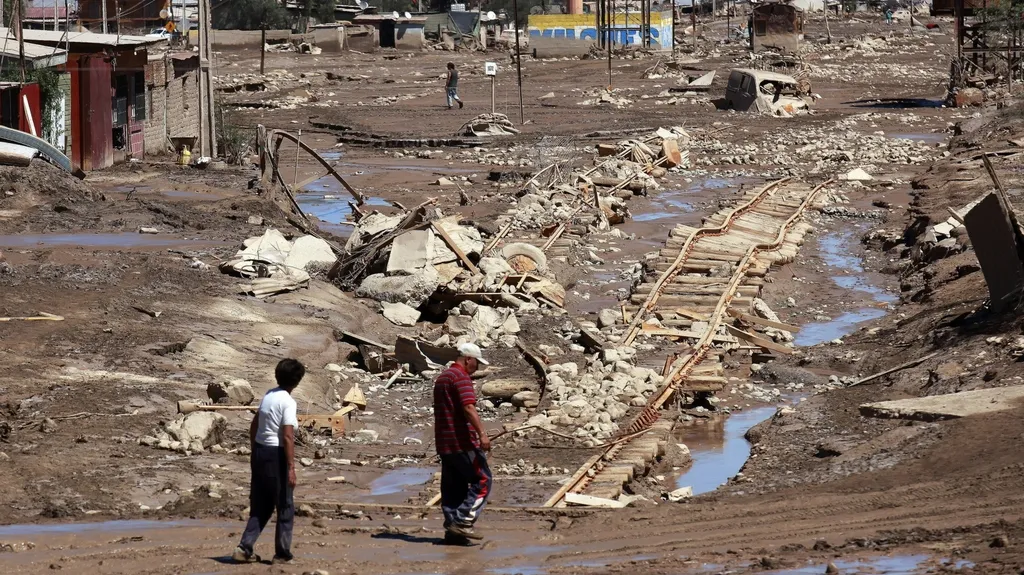 Následky povodní na severu Chile
