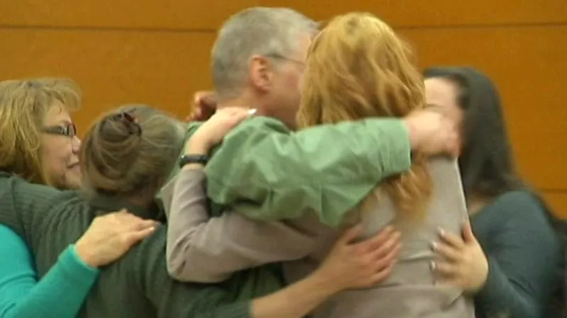 David Ranta se vítá s rodinou