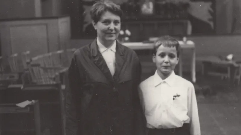 Vlasta Štěrbová se synem Zdeňkem