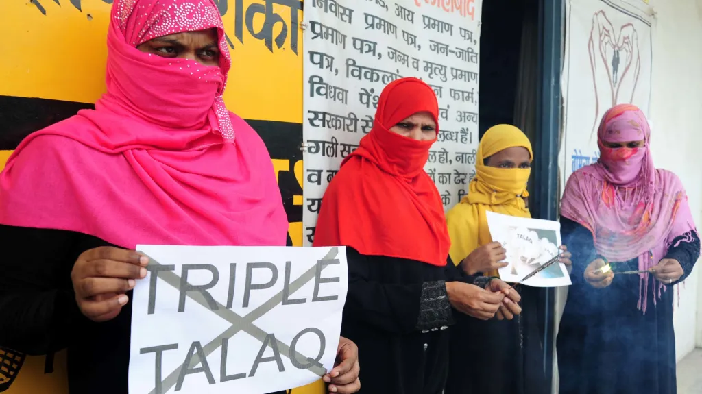 Indické aktivistky bojující proti praxi talák