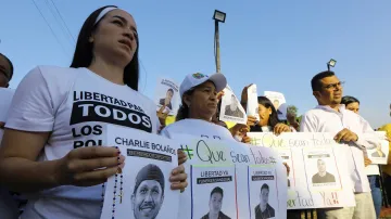 Protest na podporu politických vězňů ve Venezuele