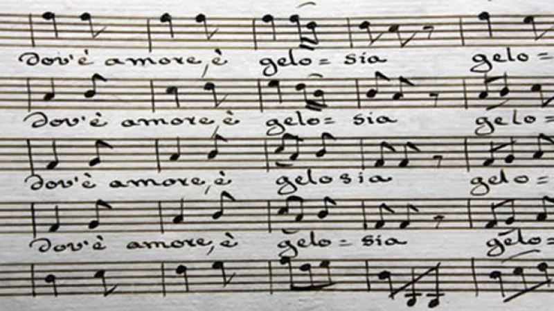 Partitura opery Dove é amore é gelosia