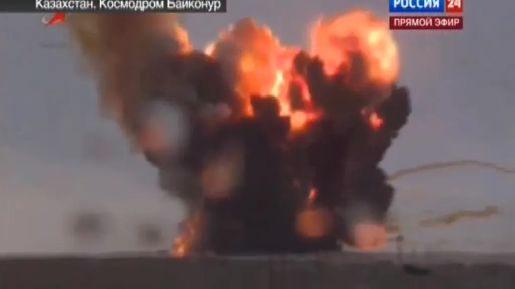 Výbuch ruské rakety