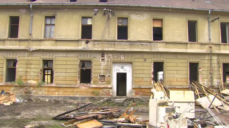 Demolice kasáren Julia Fučíka v Českých Budějovicích