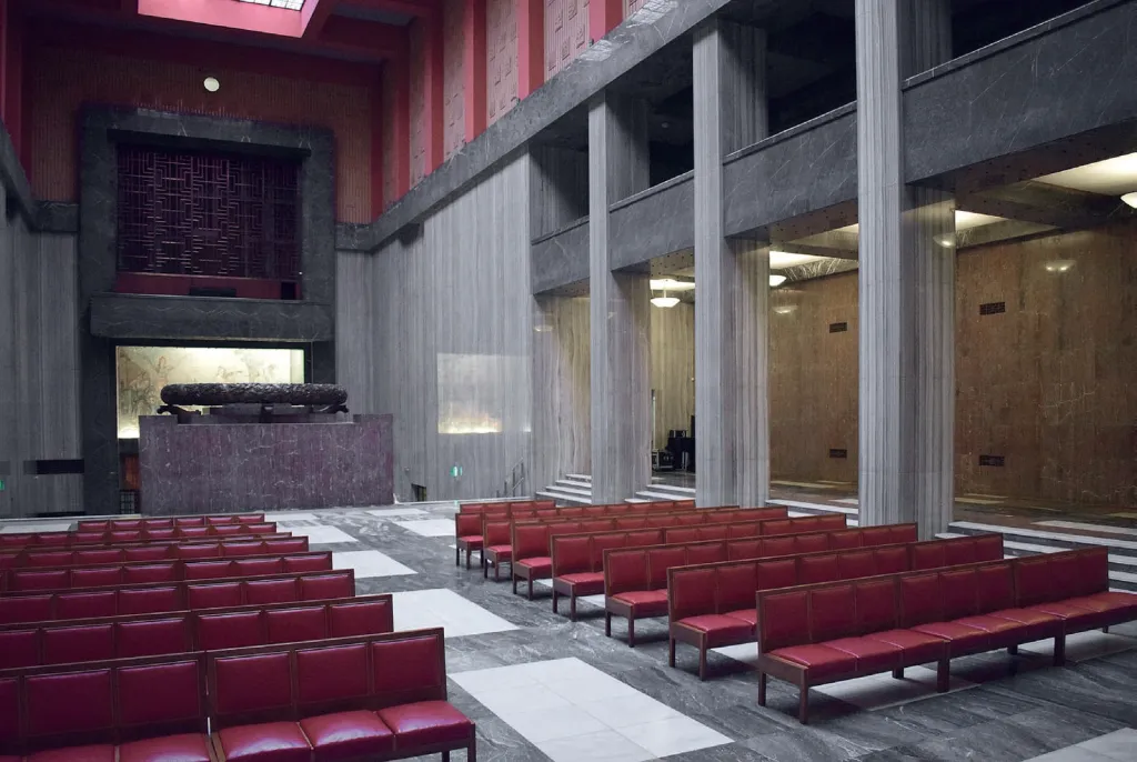 Interiér Památníku národního osvobození na Vítkově v Praze od Jana Zázvorky z roku 1928