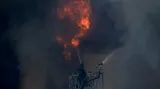 Požár v budově ruského ministerstva obrany