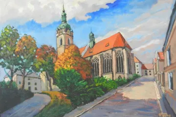 Výstava olejomaleb Vlastimila Týmy v mělnickém muzeu