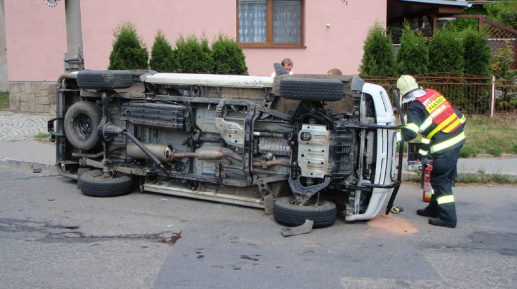 Hasiči u nehody