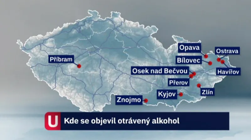Kde se objevil otrávený alkohol