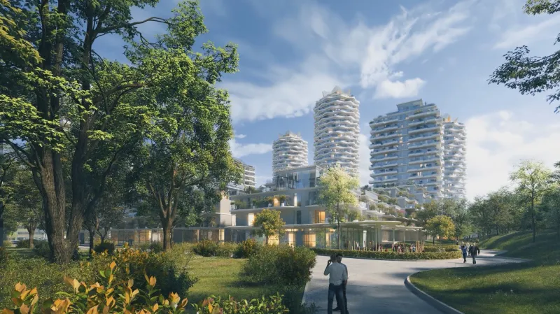 Vizualizace nové zástavby Žižkova