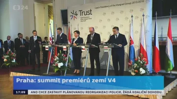 Summit premiérů V4 v Praze