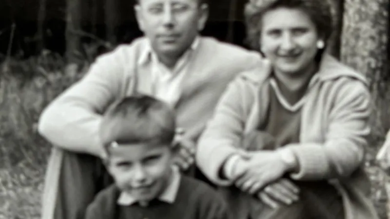 Petr Špaček s rodiči (1960)