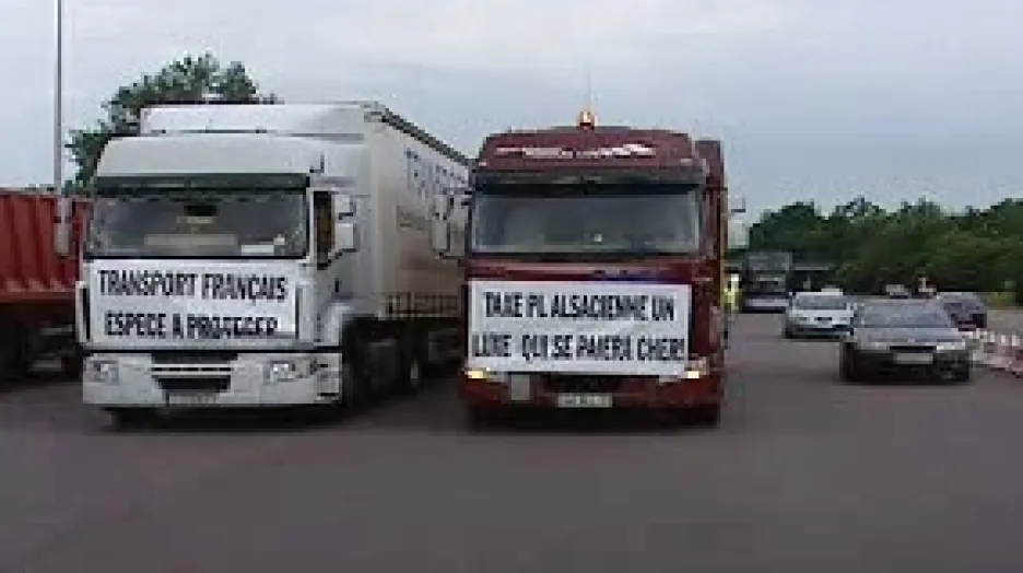Protesty dopravců