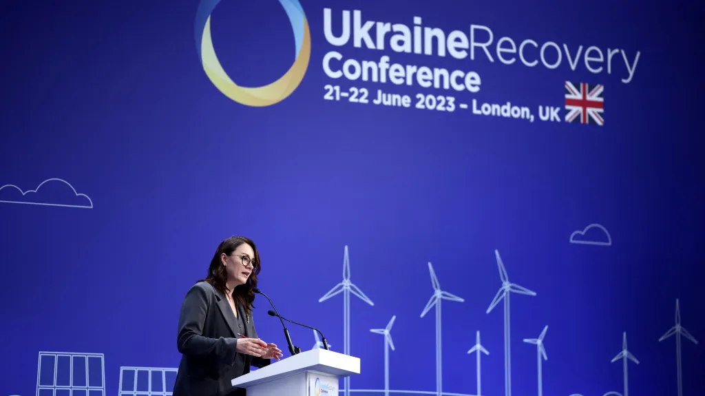Ukrajinská ministryně hospodářství Julija Svyrydenková