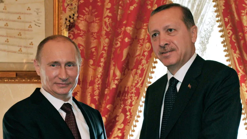 Vladimir Putin a Recep Tayyip Erdogan