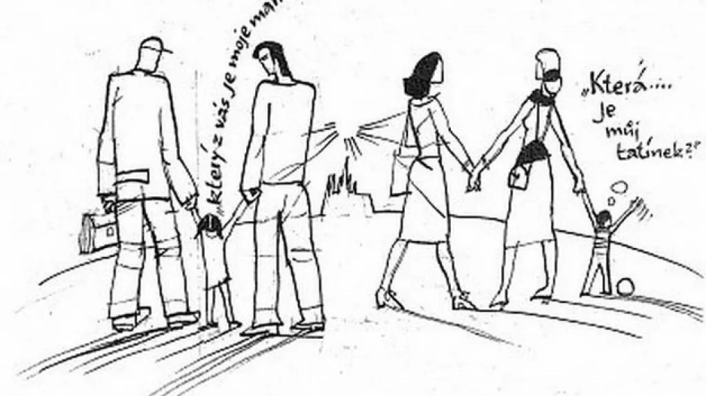 Karikatura zveřejněná na Klausově webu