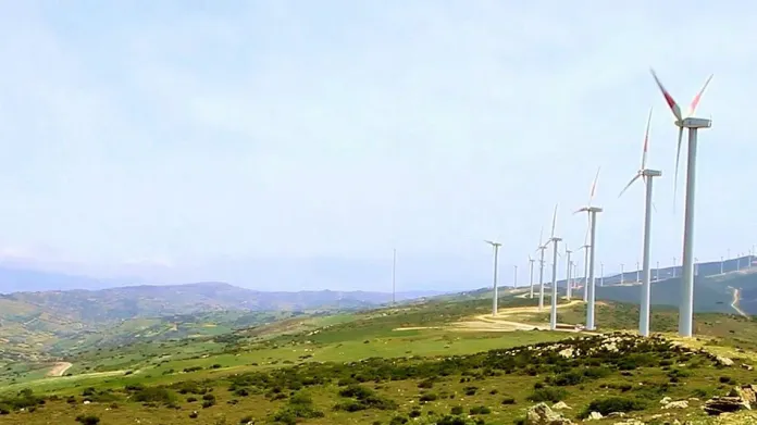 Větrný park v Maroku