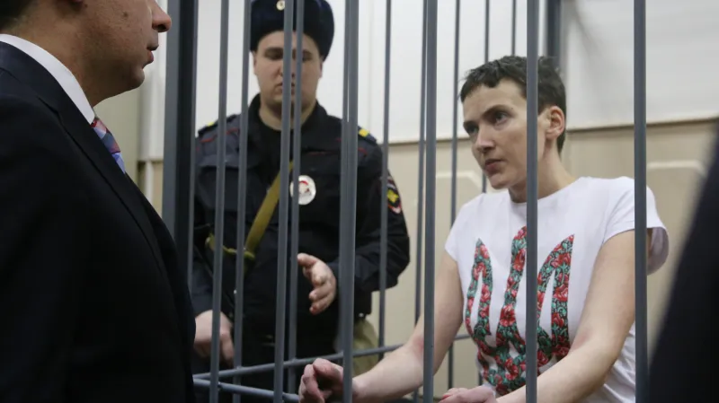 Naděžda Savčenková před soudem