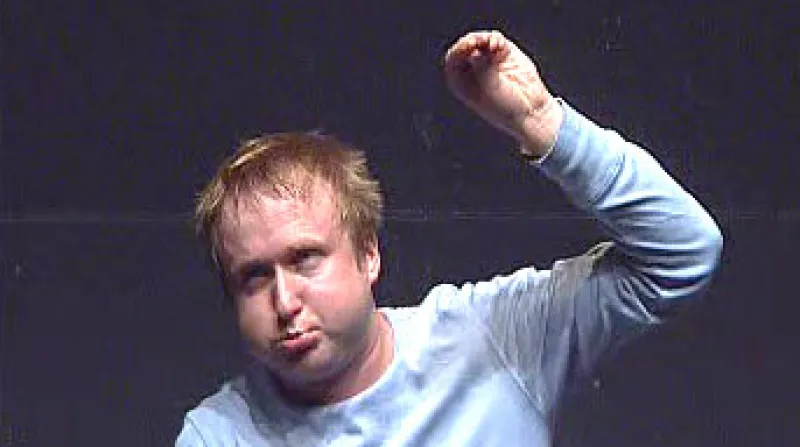 Herec Vojta Švejda v představení Albert se bojí