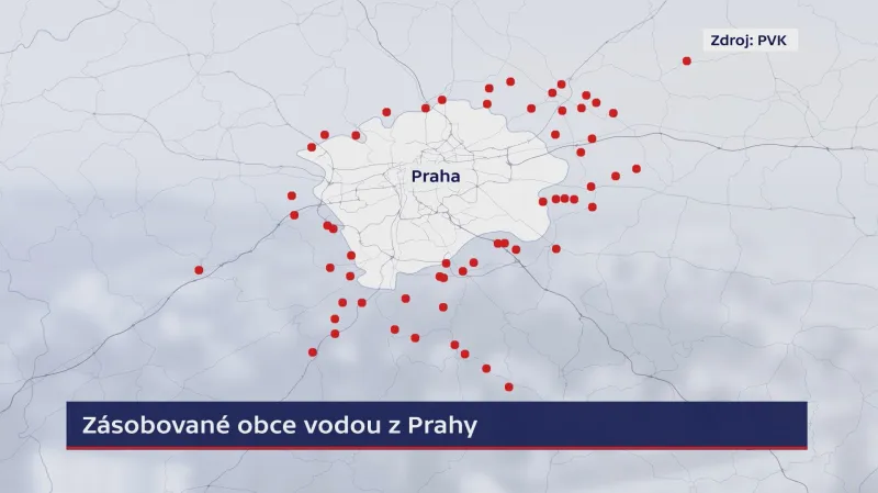 Zásobování vodou v okolí Prahy