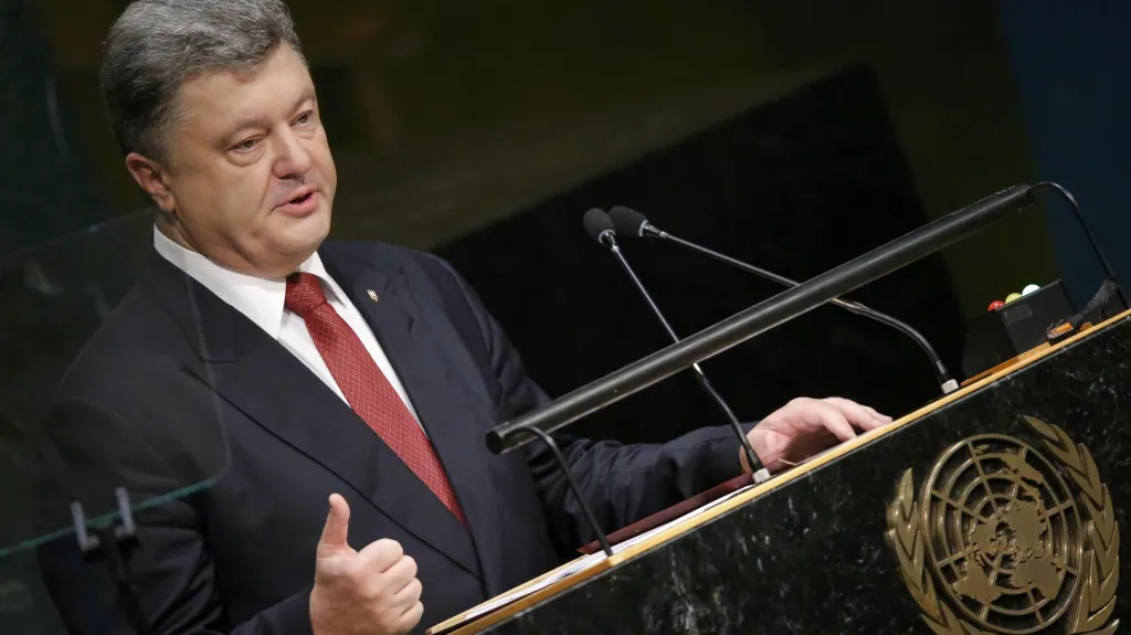Petro Porošenko ve Valném shromáždění
