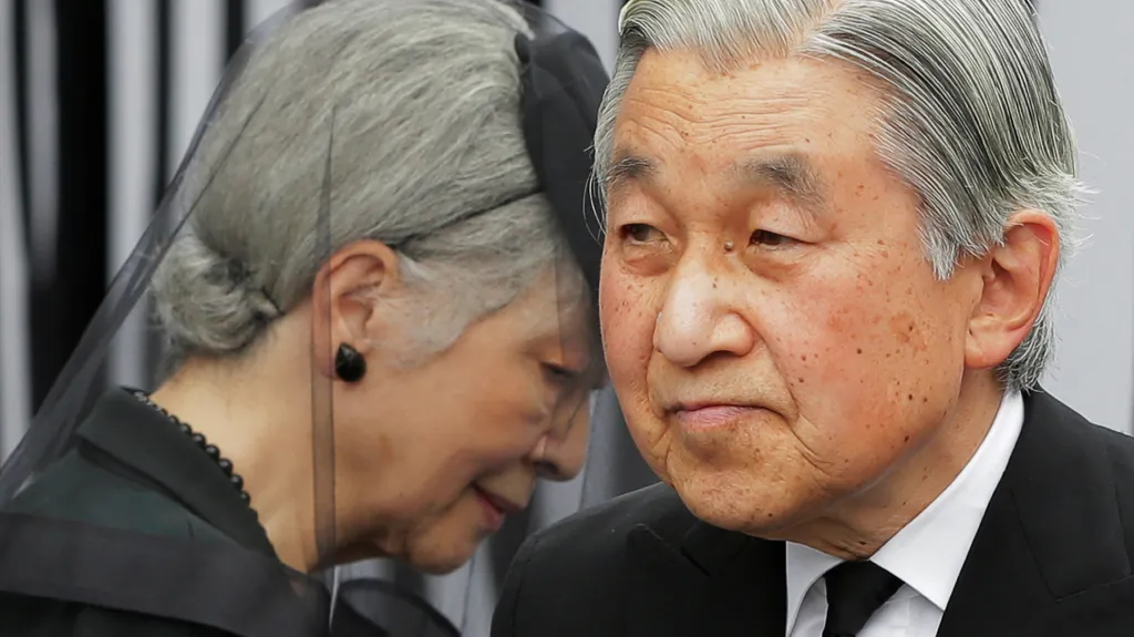 Japonský císař Akihito s císařovnou Mičiko